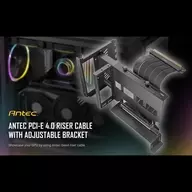 Antec PCI-E 4.0 RISER CABLE WITH ADJUSTABLE BRACKET (White) [AT-ARCVB-W200-PCIE4] (状態：外箱状態難/中古未使用品)