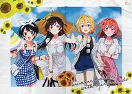 水原千鶴＆七海麻美＆更科瑠夏＆桜沢墨 B1マルチクロス 「ひこくじ 彼女、お借りします～夏休みのデートファッション～」 ラスト賞