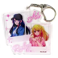 星野アイ＆星野瑠美衣(ルビー) 「【推しの子】×TSUTAYA ～あの子とおでかけ～ アクリルキーホルダー」