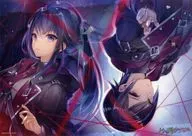 A3クリアポスター F.オリバー=ホーン＆ナナオ=ヒビヤ 「くじ引き堂 七つの魔剣が支配する オンラインくじ」 C-6賞