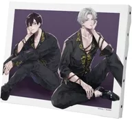 J＆乃亜 ブラックコーデver. Arinco先生 描き下ろしイラスト キャンバスボード 「Kiss me crying」