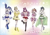 [新品] 集合(マガジンヒロインフェス) 描き下ろしB5アートフォトパネル 「女神のカフェテラス」