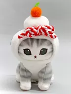 グレー 鏡餅にゃんマスコット 「mofusand」