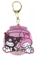 マイメロディ＆クロミ(睡眠) 「サンリオキャラクターズ MY MELODY・KUROMI ANNIVERSARY PARTY トレーディングアクリルキーホルダー」