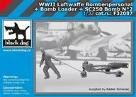 1/32 WW.II ドイツ空軍 武器係 +SC250爆弾+装填カート No.2 レジンキャストキット [HAUF32087]