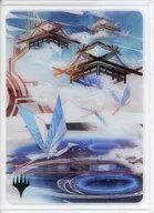 MTG オリジナルサイドローダー 島(浮世絵フレーム版)(296/302)/Island 神河：輝ける世界 サイドローダープレゼントキャンペーン配布品