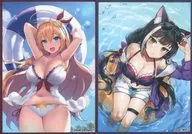 【プリンセスコネクト!Re：Dive】スリーブセット ペコリーヌ＆キャル(yaman**＆ギザン) サンシャインクリエイション2019 Autumn/白詰草