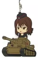 西住まほ 隊長さんです!ver. ビッグラバーストラップ きゅんキャラいらすとれーしょんず 「一番くじプレミアム ガールズ＆パンツァー劇場版 ～戦車道は乙女のたしなみです!～」 J賞