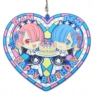 レム＆ラム レムとラムの大きなラバーストラップ きゅんキャラいらすとれーしょんず 「一番くじ Re：ゼロから始める異世界生活～Happy Birthday REM＆RAM!～」 ラストワン賞