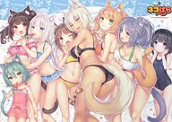 B3お風呂ポスター 集合(さよりイラスト) 「ネコぱら」 C98グッズ