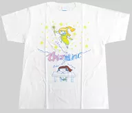 成瀬瑛美(でんぱ組.inc) 志賀匠絵コンテデザインTシャツ ホワイト Lサイズ ヴィレッジヴァンガード限定