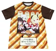 ノラと皇女と生キャラメルパイ ノラとと生キャラTシャツ イエロー×ブラウン フリーサイズ 「ノラと皇女と野良猫ハート」 Character1 2017グッズ
