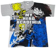 集合 Tシャツ グレー フリーサイズ 「僕のヒーローアカデミア」 週刊少年ジャンプ 秘密のJアイランドでお宝発掘!!スクラッチハント2015当選品