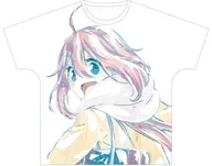 各務原なでしこ Ani-Art フルグラフィックTシャツ ホワイト ユニセックスMサイズ 「ゆるキャン△」