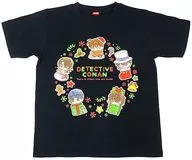集合（クリスマスver.） TシャツA ブラック Lサイズ 「名探偵コナン ついせきちゅう シーズン2」 ドン・キホーテ限定