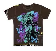 空条徐倫＆空条承太郎 特製Tシャツ スモークブラックB(グレー×グリーン×パープル) Sサイズ 「ジョジョの奇妙な冒険 第六部 ストーンオーシャン」 ウルトラジャンプ 2021年5月号 応募者全員サービス