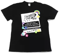 ロゴ Tシャツ ブラック Lサイズ 「プロジェクトセカイ COLORFUL LIVE 2nd - Will -」