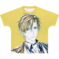 神楽坂宗司 Ani-Art フルグラフィックTシャツ イエロー ユニセックスLサイズ 「TSUKIPRO THE ANIMATION 2」