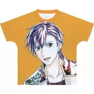 八重樫剣介 Ani-Art フルグラフィックTシャツ オレンジ ユニセックスLサイズ 「TSUKIPRO THE ANIMATION 2」