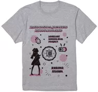 大沢瑠璃乃 Ani-Sketch Tシャツ グレー メンズ Lサイズ 「ラブライブ! 蓮ノ空女学院スクールアイドルクラブ」