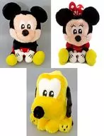 全3種セット ミッキー＆ミニー＆プルートうるりぃみぃ ぬいぐるみ 「ディズニー」 ラウンドワン限定