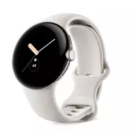 Google Pixel Watch Bluetooth/Wi-Fi (Polished Silverケース /Chalkアクティブバンド) [GA03305-TW]