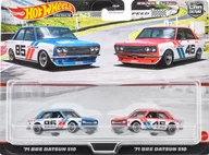 1/64 Hot Wheels プレミアム 2パック ’71 BRE ダットサン 510  [HBM00]