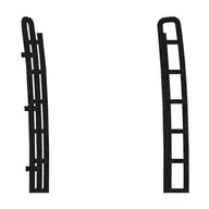 1/50 Parts LADDERS (ORIGINALLY FOR SCANIA 3 SERIES) LEFT AND RIGHT [10-2044]