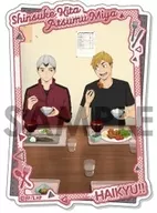 宮侑＆北信介 「ハイキュー!! トレーディングクリアステッカー-いただきます!-」