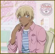 安室透(等身) ミニ色紙 「セガ ラッキーくじONLINE 名探偵コナンカフェ -POLICE×CAFETERIA-」 E賞-2