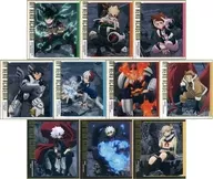 全10種セット 「僕のヒーローアカデミア Ultra Animation Exhibition ミニ色紙コレクション」