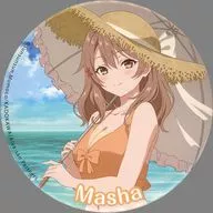 マーシャ(マリヤ・ミハイロヴナ・九条)/背景：海 BIG缶バッジ 「セガ ラッキーくじ TVアニメ 時々ボソッとロシア語でデレる隣のアーリャさん」 E賞