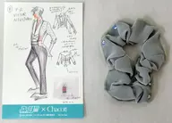 ヴィクトル・ニキフォロフ(EX/グレー) キャラクターオリジナル選手衣装シュシュ(ポストカード付き) 「ユーリ!!! on ICE×Chacott」 ユーリ!!! on MUSEUMグッズ