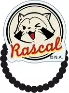 ラスカル(フェイス) アクリルヘアゴムA トゥーンラスカル 「あらいぐまラスカル」