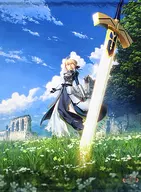 セイバー(ティザービジュアル) B2タペストリー 「TYPE-MOON展 Fate/stay night -15年の軌跡-」