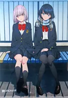 宝多六花＆新条アカネ(冬服) 描き下ろし B2タペストリー 「SSSS.GRIDMAN」 C101グッズ