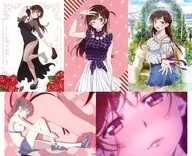 水原千鶴A イラストカード5枚セット 「くじ引き堂 彼女、お借りします オンラインくじ パーティードレスと彼女」 D-1賞