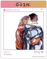 リバース 「GUSH20周年記念展-with LOVE- アクリルカード 01.公式＆描き下ろしイラスト」
