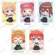 [新品] 集合 ちびキャラ インスタントカメラ風イラストカード5枚セット ver.A 「五等分の花嫁∽」