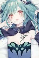 潤羽るしあ 直筆サイン入りポストカード 「バーチャルYouTuber ホロライブ 潤羽るしあ 活動二周年記念 活動二周年記念フルセット 数量限定ver.」 購入特典