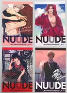 NUUDE(vol.1/2/3/4) Aセット(4枚セット) 「NUUDE2周年記念×STELLAMAP CAFE-Neon Dream Boy SUMMER-」 対象製品購入特典