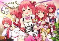 さくらみこ 箔押し複製サイン＆メッセージ入りおるだん描き下ろしポストカード 「バーチャルYouTuber さくらみこ 活動4周年記念 活動4周年記念フルセット」 購入特典