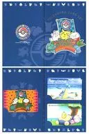 (3枚組) ピカチュウ/ラプラス/カビゴン/計14名「ポケットモンスター [台紙付き]」 ポケモンセンター東京グランドオープン記念