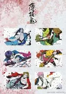 (6枚組) 藤堂平助/風間千景/沖田総司/計6名「図書カード500円 薄桜鬼 -新選組奇譚- [台紙付き]」 電撃屋