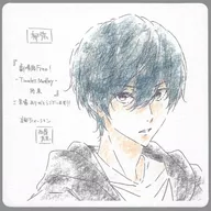 桐嶋郁弥 イラストデザインコースター 「劇場版 Free!-Timeless Medley- 約束」 3週目 入場者プレゼント