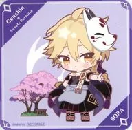 空 ちびキャラコースター 「原神×SWEETS PARADISE -櫻舞万雷-」 コラボドリンク注文特典