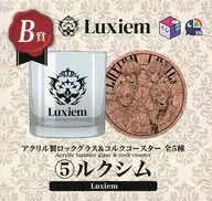 Luxiem アクリル製ロックグラス＆コルクコースター 「くじスクエア NIJISANJI EN Luxiemくじ」 B賞