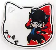 主人公(描き起こし) ねこ型アクリルコースター 「ペルソナ5 タクティカ in ナンジャタウン」 ねこ型アクリルコースター付きソフトドリンク注文特典