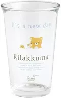 リラックマ＆キイロイトリ レタリングキッチンシリーズ グラス 「リラックマ」