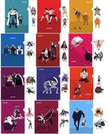 全12種セット A4クリアファイル＆ステッカーセット 「一番くじ ワンピース 白ひげ海賊団～オヤジと息子たち～」 I賞